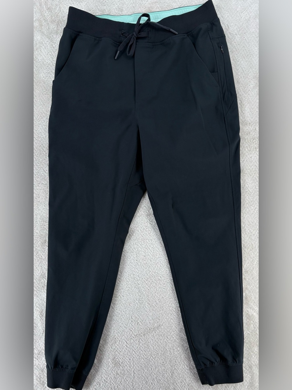 Birddogs Black Performance Jogger Pants Men's Stretch Drawstring Athletic Lounge
